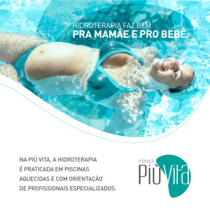 Hidroterapia faz bem pra mamãe e pro bebê